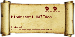 Mindszenti Médea névjegykártya